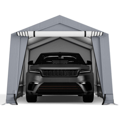 10 X 16/10 X 20 Feet Outdoor Heavy-Duty Carport with 2 Doors