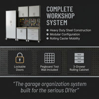 Garage Cabinet System | Heavy Duty Steel All-In-One Modular Garage Cabinet Set for Ultimate Workshop Organization | Easy Assembly Garage Storage Cabinets & Tool Bench — Results & Stats